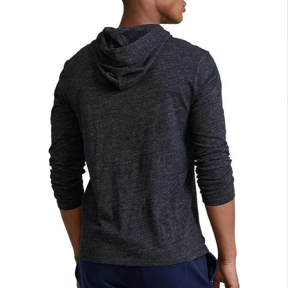 Polo Ralph Lauren Men's Gray  Long Sleeve Hooded T Shirt Size L